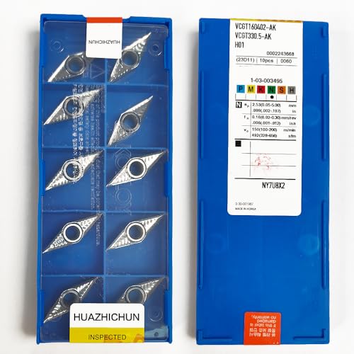 HUAZHICHUN VCGT 160402-AK H01 Carbide Inserts