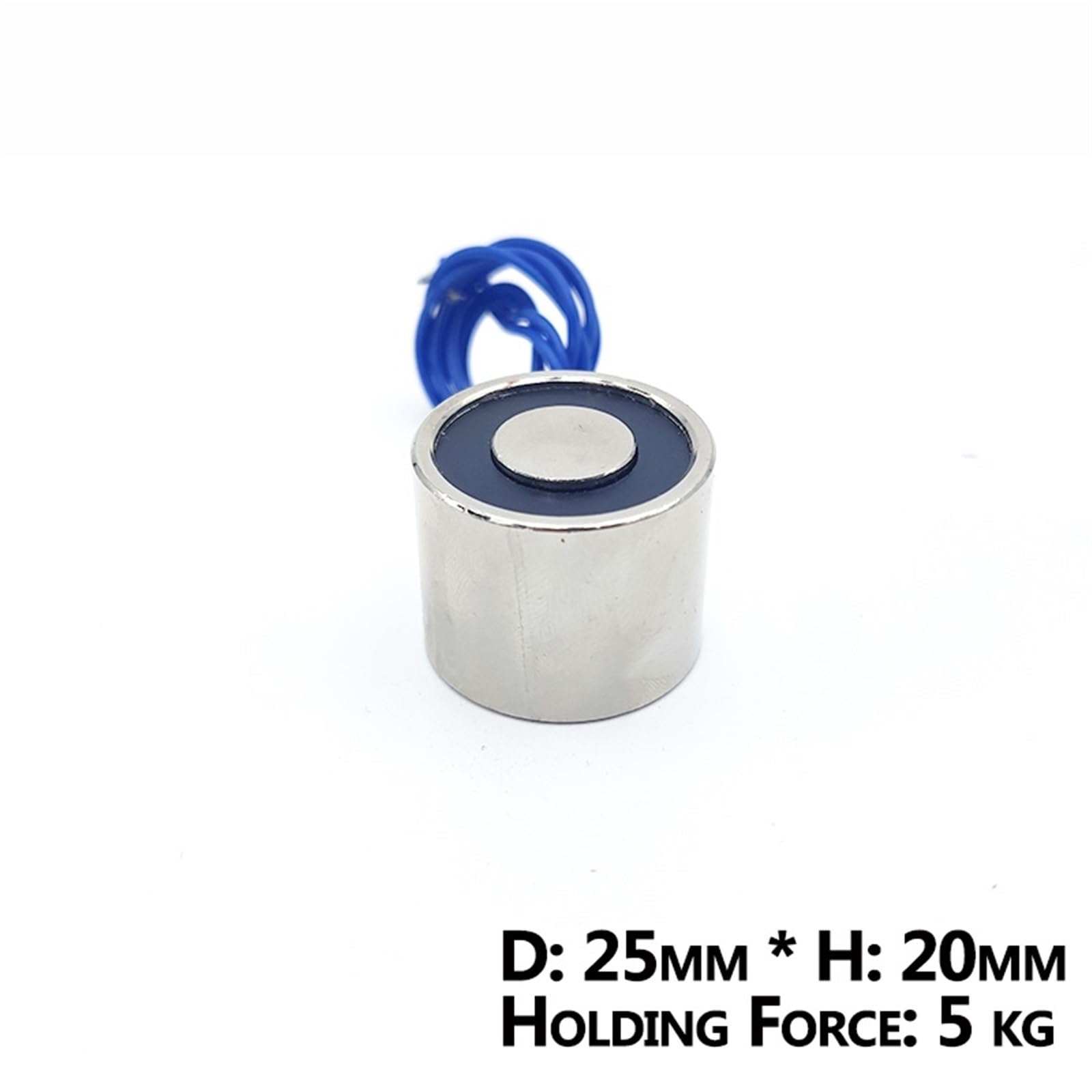 Magnesy elektryczne 25/20 DC 6 V, 12 V, 24 V, 5 kg/50 N, przyssawka elektromagnetyczna, 1 szt. (DC 6V)