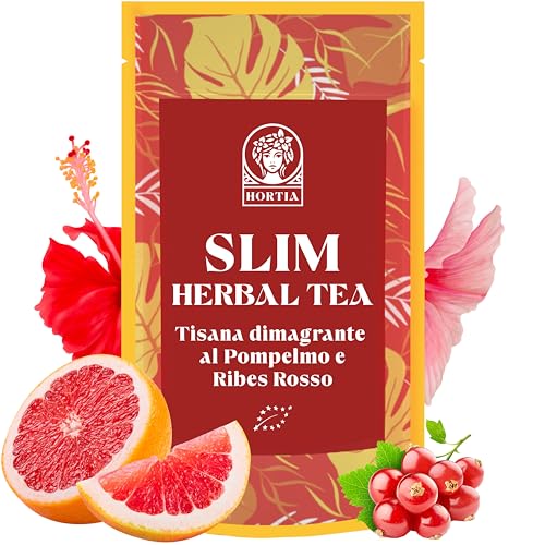 SLIM TEA | Tisana Drenante e Dimagrante | Infuso Diuretico, Sgonfiante e Bruciagrassi per Dimagrire...