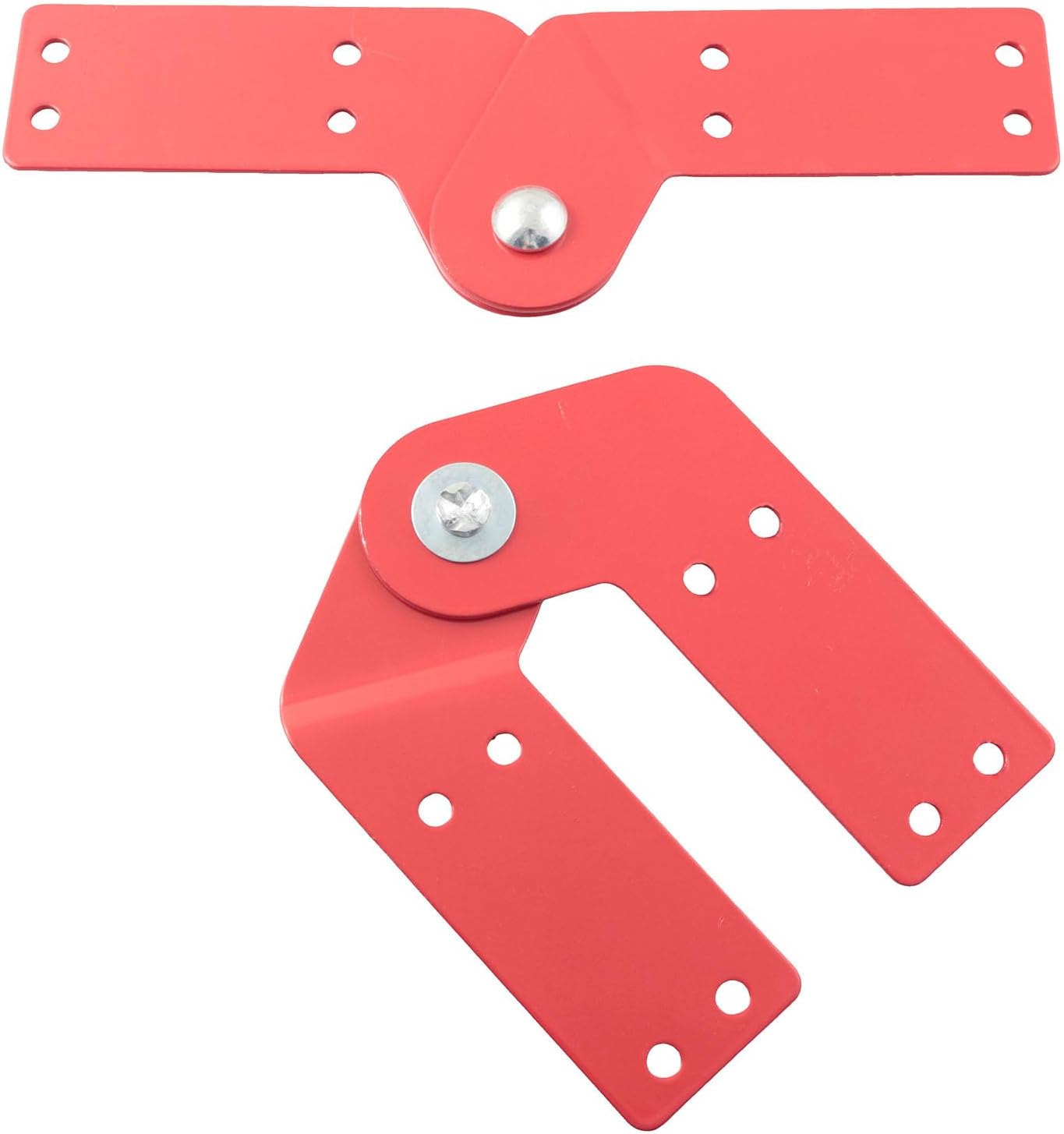 TAODAN 2PCS Articulated Staircase Hinge Replacement Kit Foldable Staircase Hinges Overall Length 9.45x1.85 inches Multi Purpose Hardware Accessories for Power Supply and Telecommunications Projects