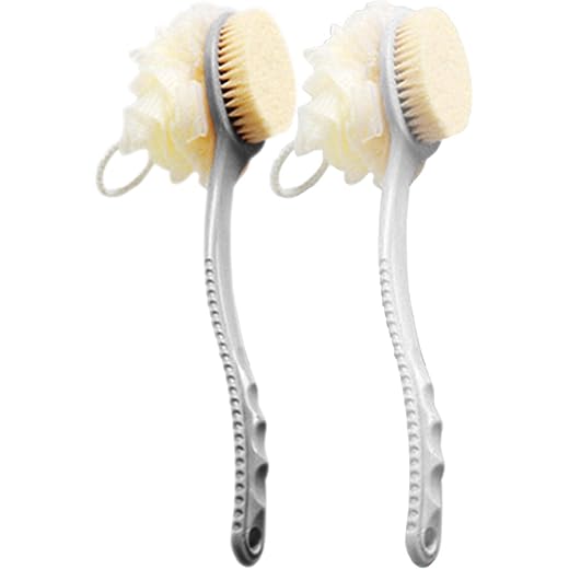 AARainbow Bath Brush Set - Exfoliate Back Improve Skin - 2 P