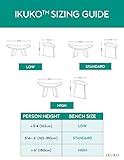 BLUECONY Meditation Bench IKUKO Original, Portable Version with Bag, Locally Handmade Wooden...