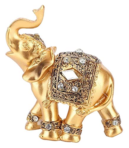 Statue éléphant résine dorée : sublimez un salon vide avec cet ornement