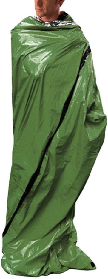 Milisten Camping Gear Compact Emergency Sleeping Bag Pe Thermal Survival Bag for Winter Lightweight Multi-Purpose