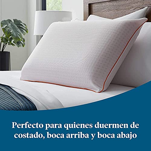 Image of LUCID Plush Memory Foam Pillow with Lavender Infusion - Ventilated - Side, Back, and Stomach Sleepers Pillow - Queen