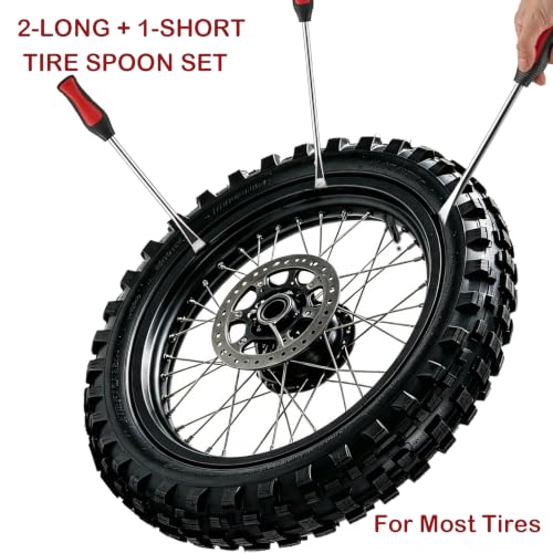 Image of Upgraded Steel Tire Spoons with Tire Valve Core Removal Tools Set 35 PCS