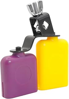 LIGHTAOTAO Conjunto de sinos de mão de sino instrumentos musicais perculador instrumento oud kit de tambor Cowbell e acessórios de alta qualidade para sinos de vaca percussão grande pintura abs