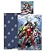 AYMAX Avengers Wende Bettwäsche 80 x 80 cm + 135 x 200 cm 100% Baumwolle