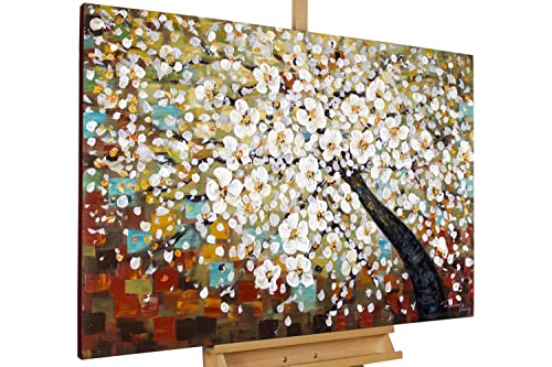 KunstLoft Peinture Acrylique sur Toile 'Magie dans Les cimes des Arbres' 120x80cm Peinte à la Main Cover