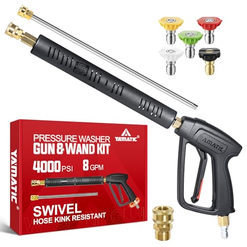 YAMATIC Pressure Washer Gun Wand with Swivel 3/8