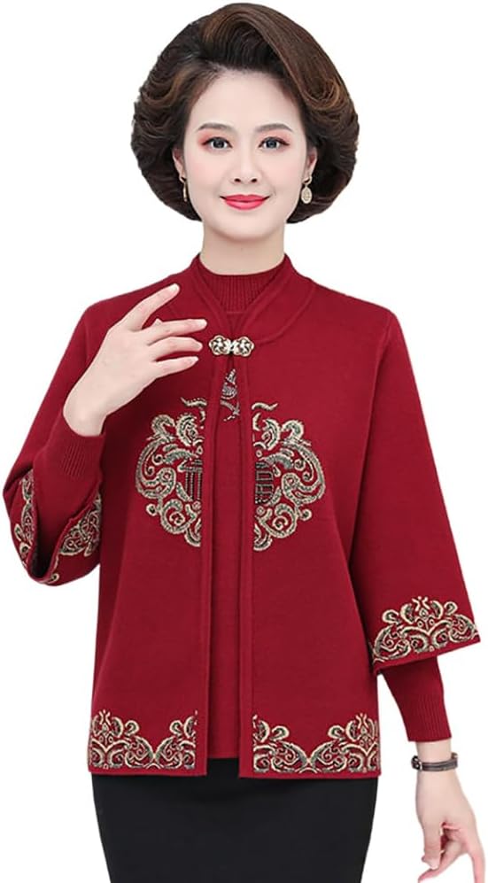 Chinese New Year Mother's Wedding Banquet Tang Suit Attire Spring Festival Festive Hanfu