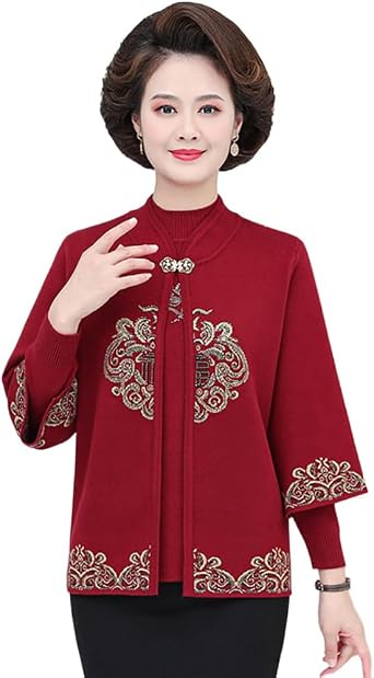 Chinese New Year Mothers Wedding Banquet Tang Suit Attire Spring Festival Festive Hanfu