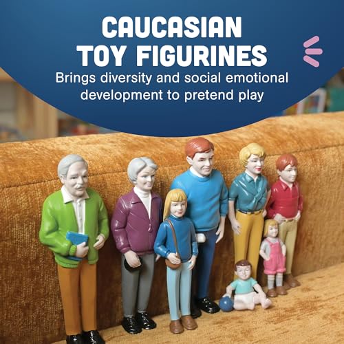 Marvel Pretend Play Family - Caucasian Dolls - Set of 8