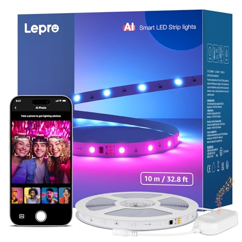 Lepro Bundle-R2 AI Smart LED Canless Light 6 Inch y Tira LED 32.8ft miniatura 2