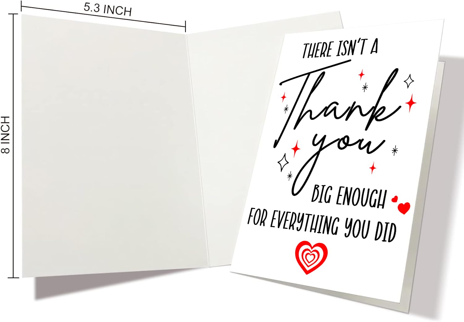 Lustige Dankeskarte „There Isn't A Thank You Big Enough“ – Humorvolle Wertschätzung Für Frauen & Männer