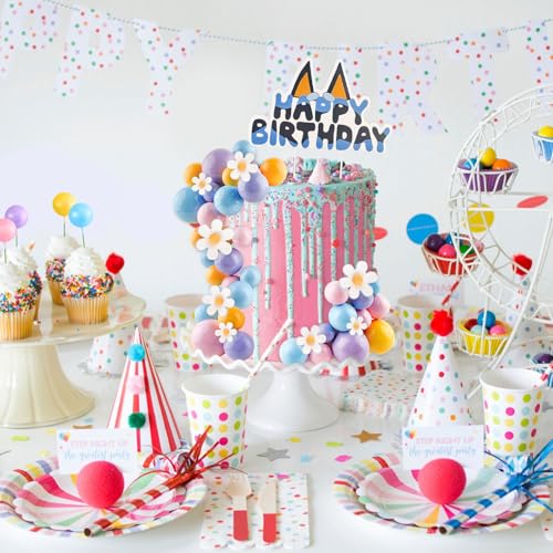 Rainbow Cake Topper 63 Pcs 