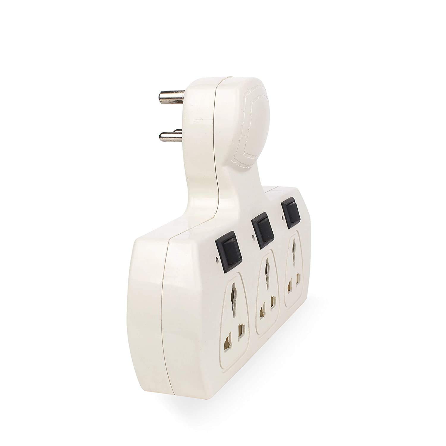 AMBERT| 3-Switch 3-Socket multiplug Direct plugin Board with Surge Protection Universal Socket — Amazon image 4