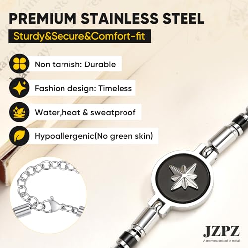Pulsera Compass para Hombre con Piedras Naturales miniatura 3