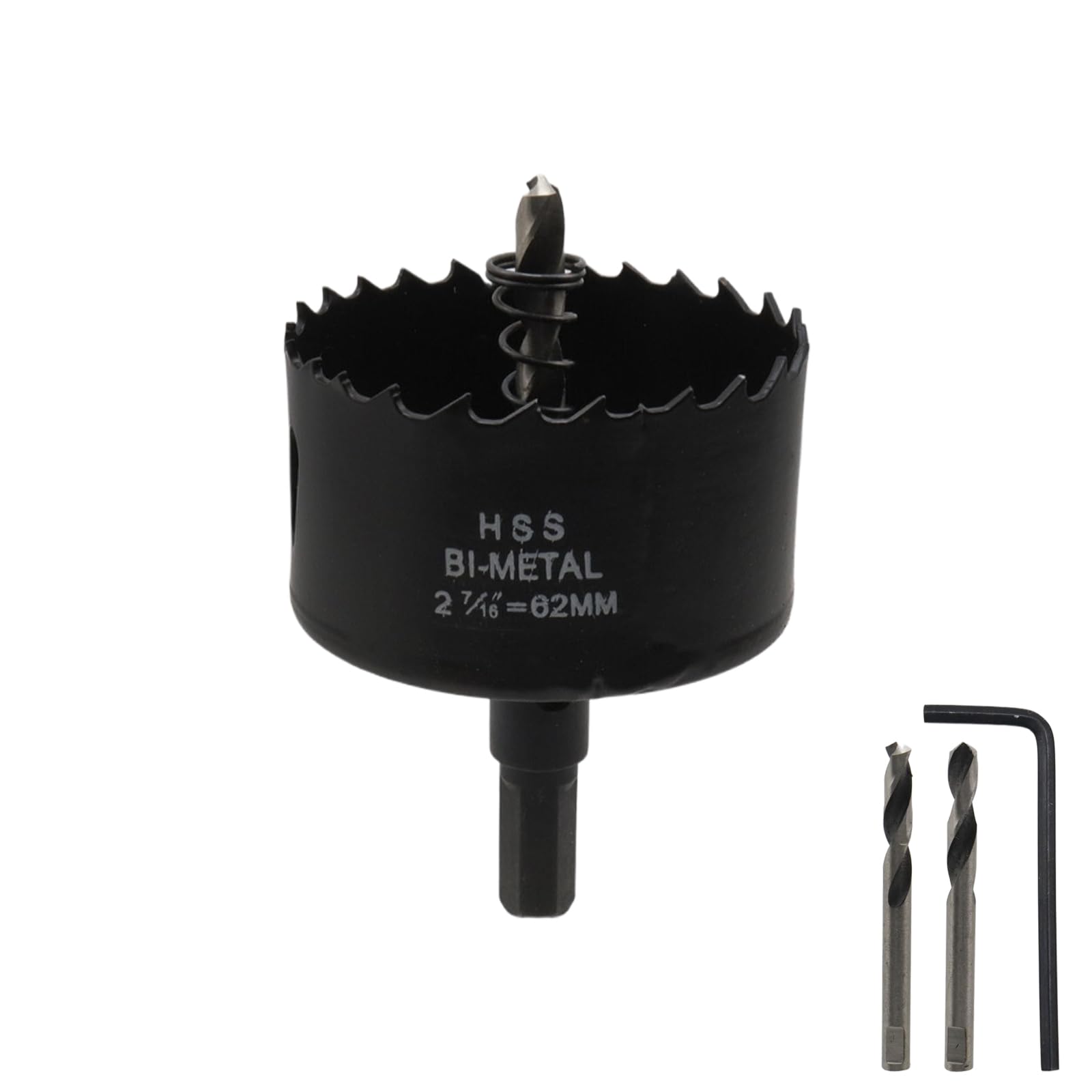 2-7/16"/62mm Dia Hole Saw Bi-Metal Hole Drilling Cutter