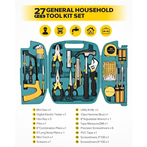 Kit de herramientas combinadas para el hogar con estuche miniatura 2