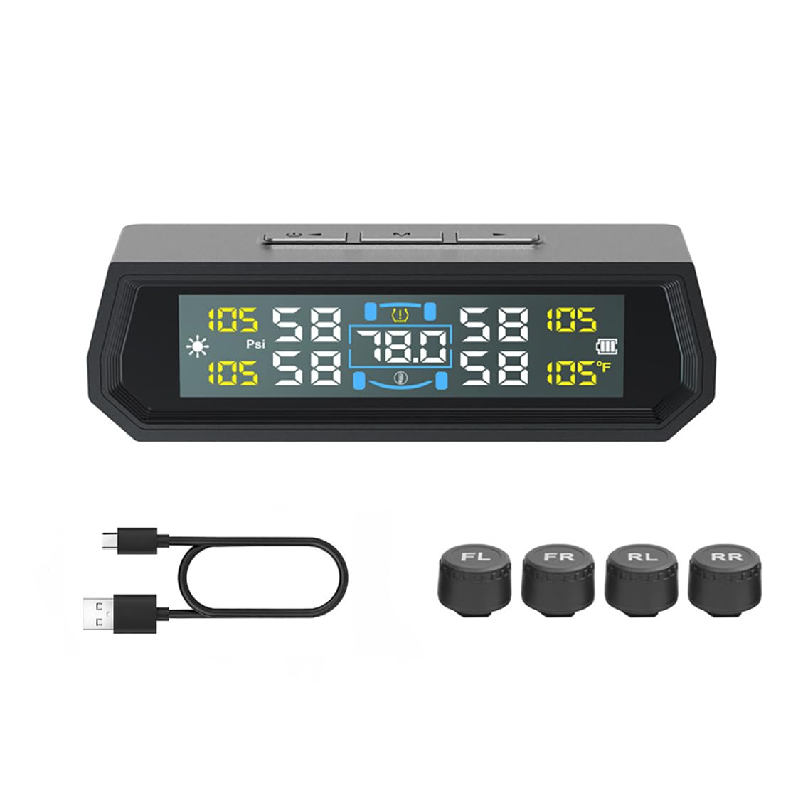 Amazon.co.jp: タイヤ空気圧センサー TPMS 空気圧モニター タイヤ