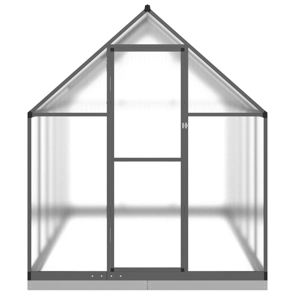 Homgoday Serra da Giardino, Telaio Serra con Base Antracite 334x169x202 cm in Alluminio, Arredo Serra Orto Serra da Balcone Serra per Orto Serra per Piante