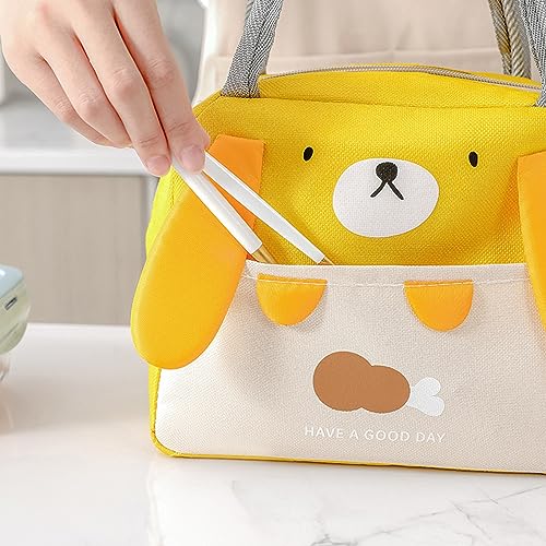 WUWYOUWL Lunch Bag,Cute Carton Insulated Lunch Box,Reusable Lunch Cooler Bags,Waterproof Lunchbag - Image 2
