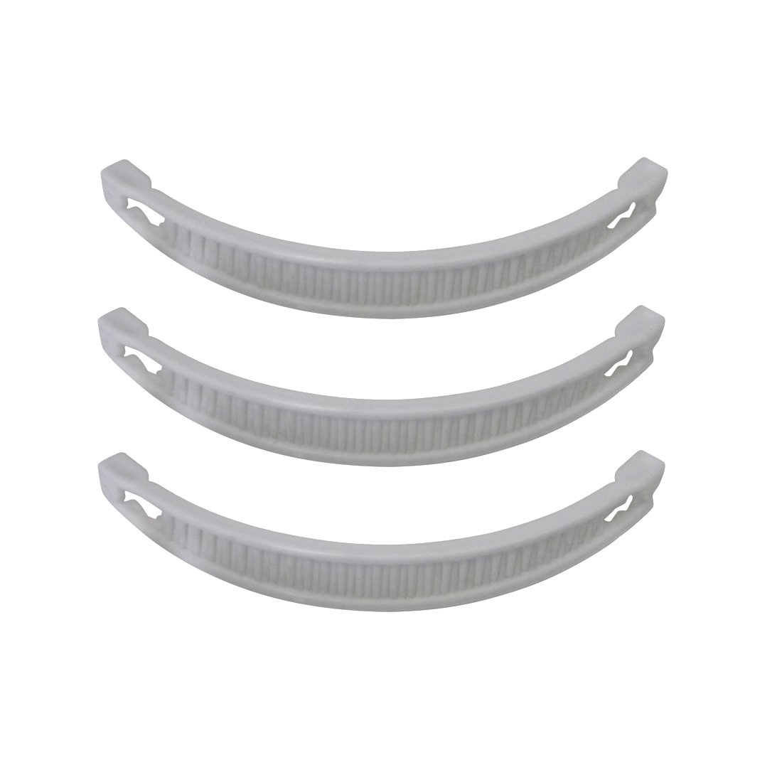 Set of 3 Banana Clips Hair Combs White (Motique Accessories)