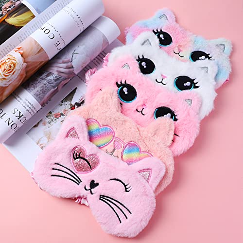 Royal Hong Beauty Cute Plush Sleep Mask Kids, Girls Sleep Mask, Kids Sleep Mask In Travel & Nap, Sleep Mask For Kids & For Women, Sleep Mask Kid, Kids Eye Mask, Soft Blindfold-Big Eye Cat/Gradient #TOP4