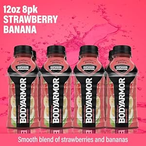 BODYARMOR Sports Drink Sports Beverage Strawberry Banana Coconut Water Hydration Natural Flavors With Vitamins Potassium Packed Electrolytes Perfect For Athletes 12 Fl Oz Pack of 8