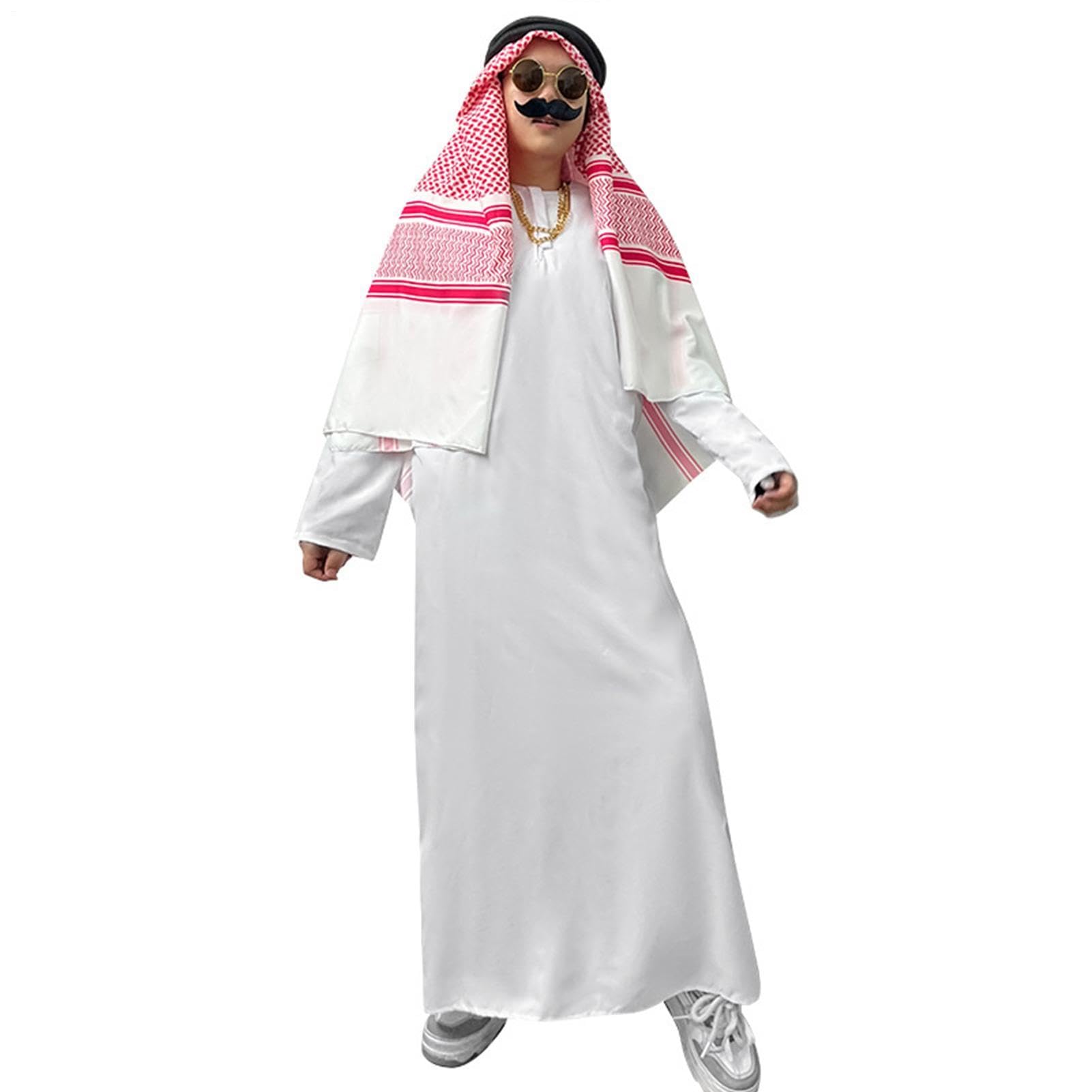 Generisch Arabskie przebranie i kostiumy na Halloween Cosplay | Arabskie przebranie kompletny zestaw na imprezy, karnawał, imprezy kostiumowe, imprezy karnawałowe