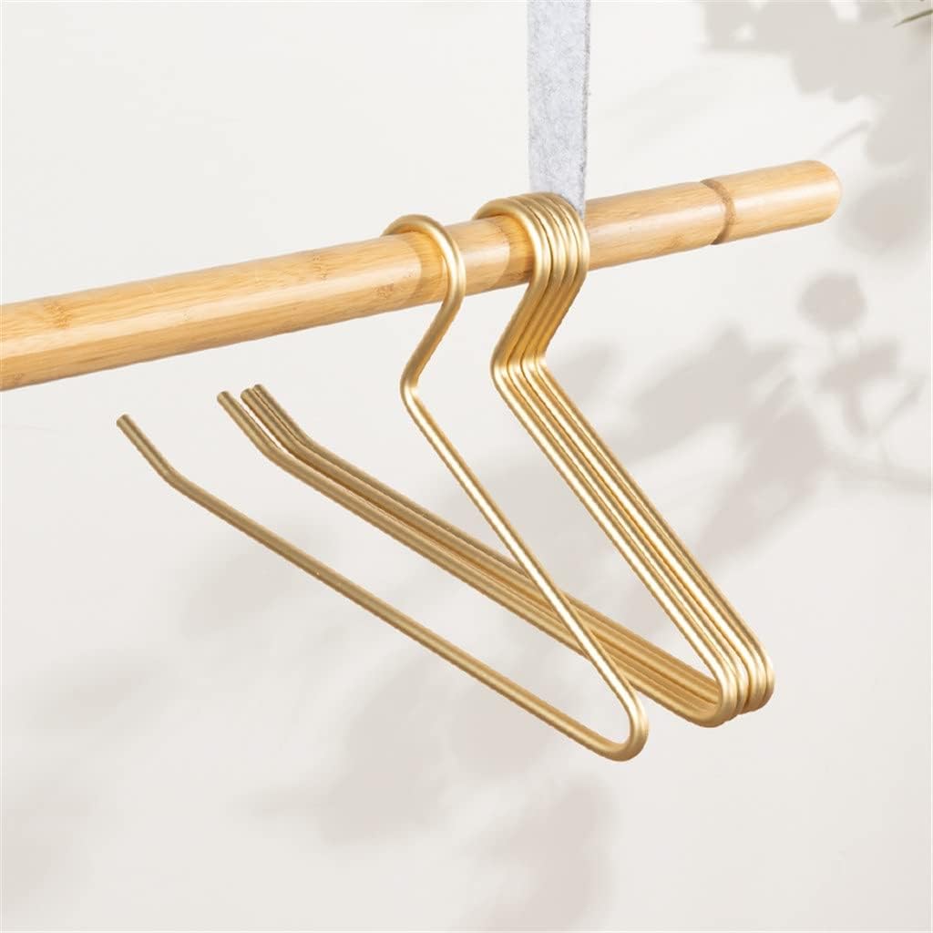 JSEIAJB 5pcs Non-Slip Metal Shirt Trouser Hook Hanger Coat Hanger Clothes Rack Ended Pant Storage Wardrobe Organzier(D)