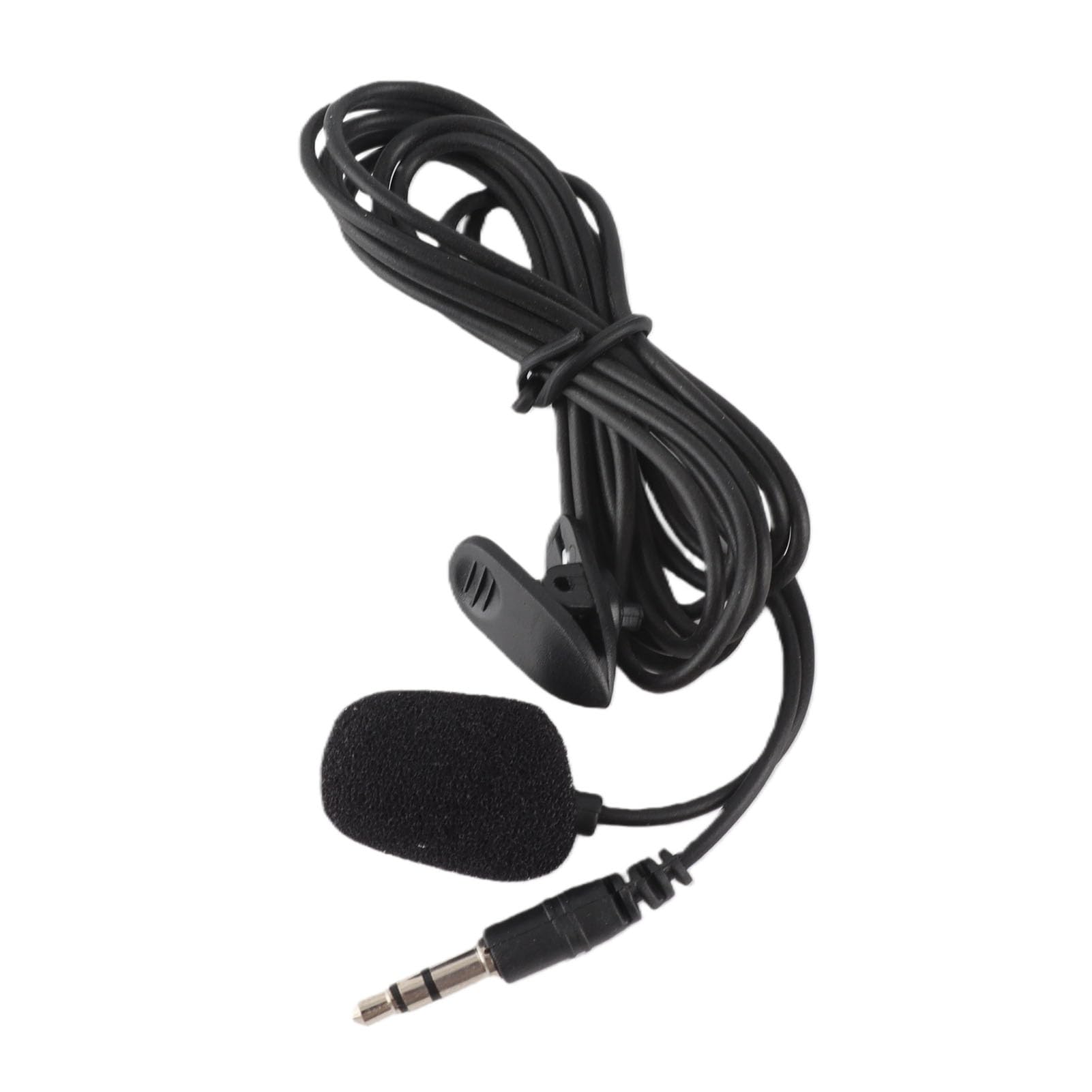 Goshyda Mini mikrofon 3,5 mm, klips Mount Mic zewnętrzny Lavalier Jamming Mic i adapter kabel, odpowiedni dla Hero3 Hero 3+, Hero4