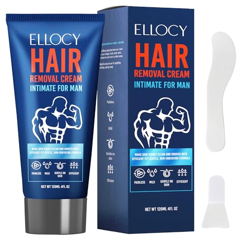 Intimate Hair Removal Cream For Men: intimate/Private At Home - Painless Flawless Soothing Depilatory for Unwanted Coarse Male Body Hair 120ml
