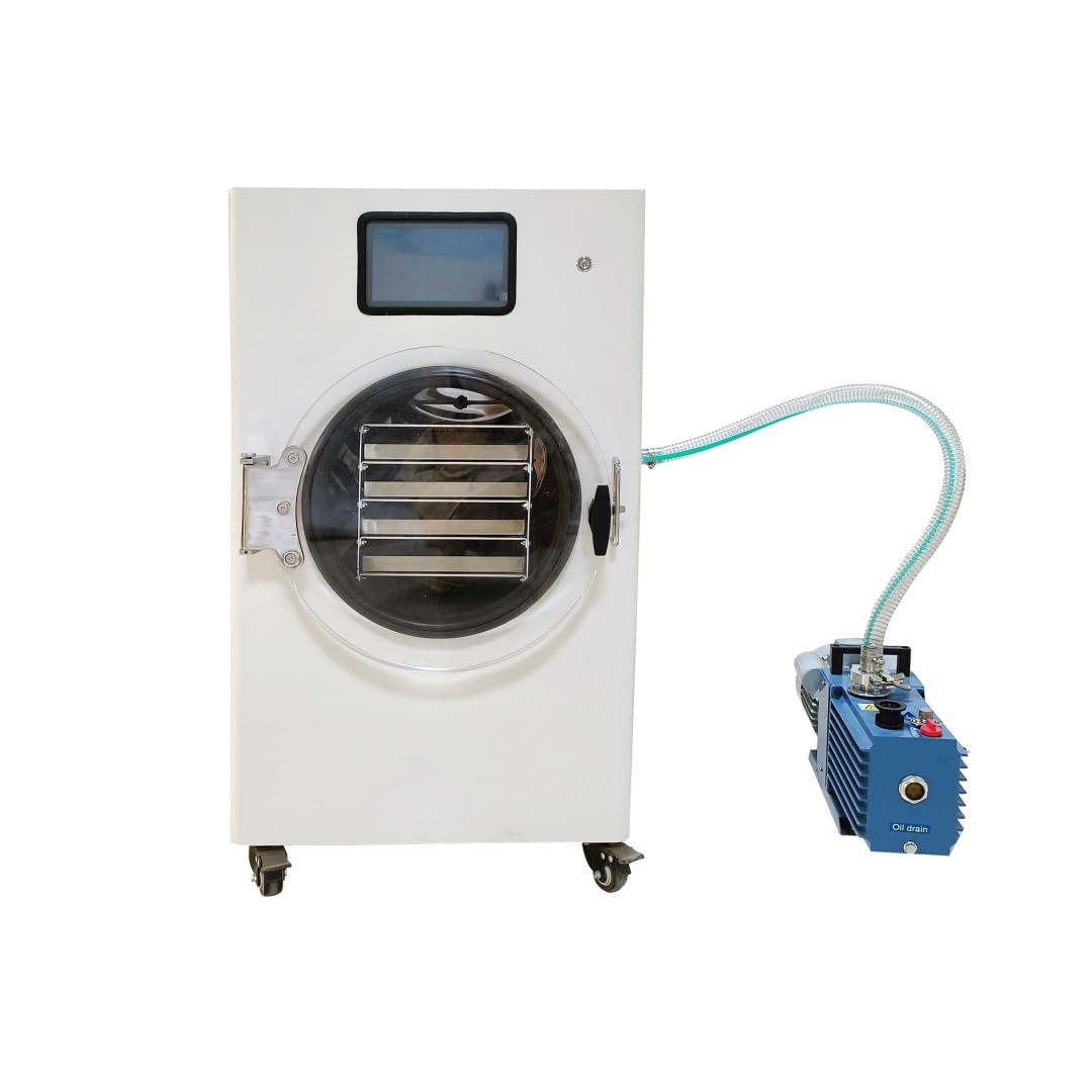 HFD-4 Home Freeze Dryer | Vacuum Freeze Drying Machine | Food Preservation | Nutrient Retention | Low Noise | 4-6KG Capacity | -50°C Cold Trap Temperature | Energy Efficient | 220V