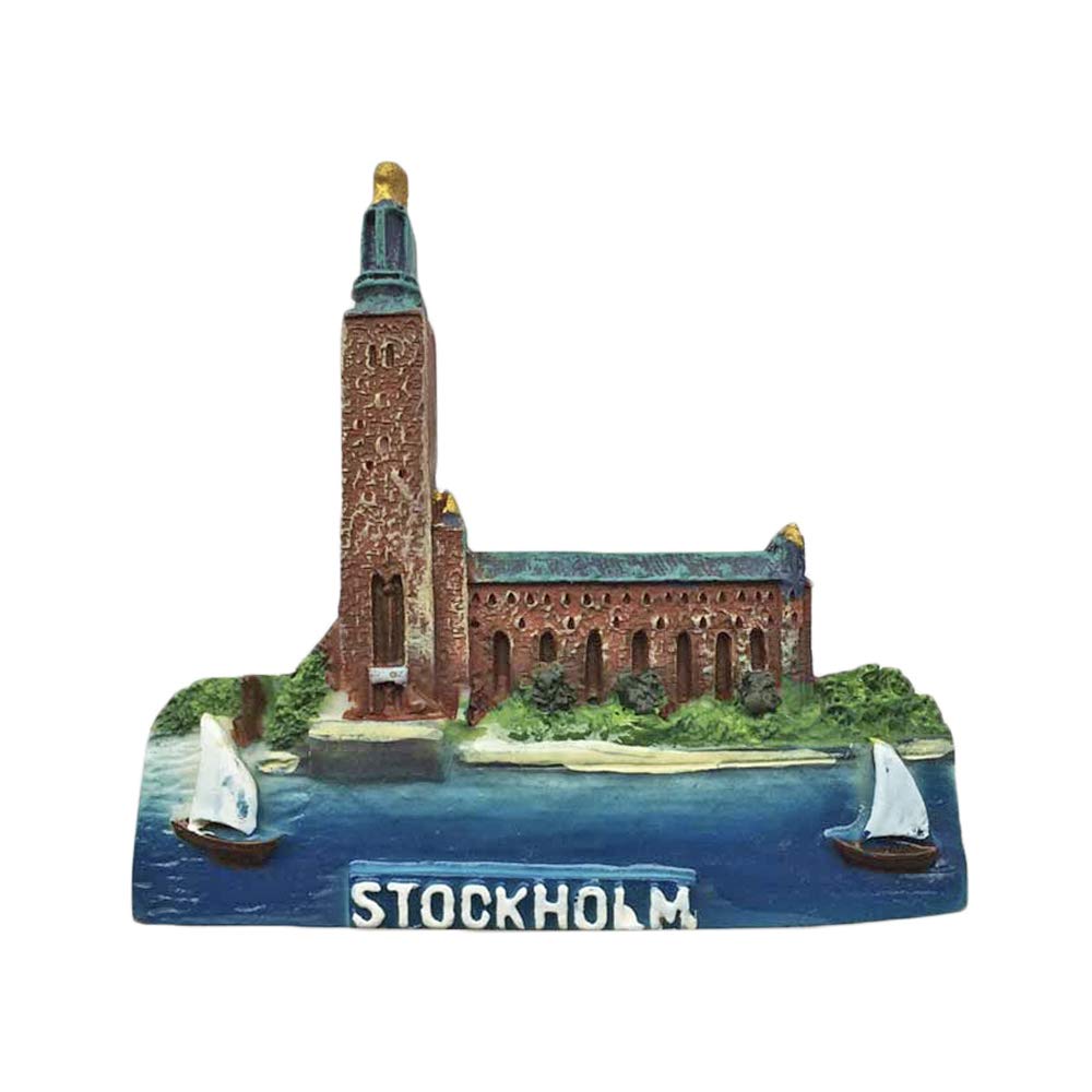 Wedarego Blue Wedare Sweden Stockholm 3D Refrigerator Magnet Travel Sticker Souvenirs,Home & Kitchen Decoration Sweden Fridge Magnet From China