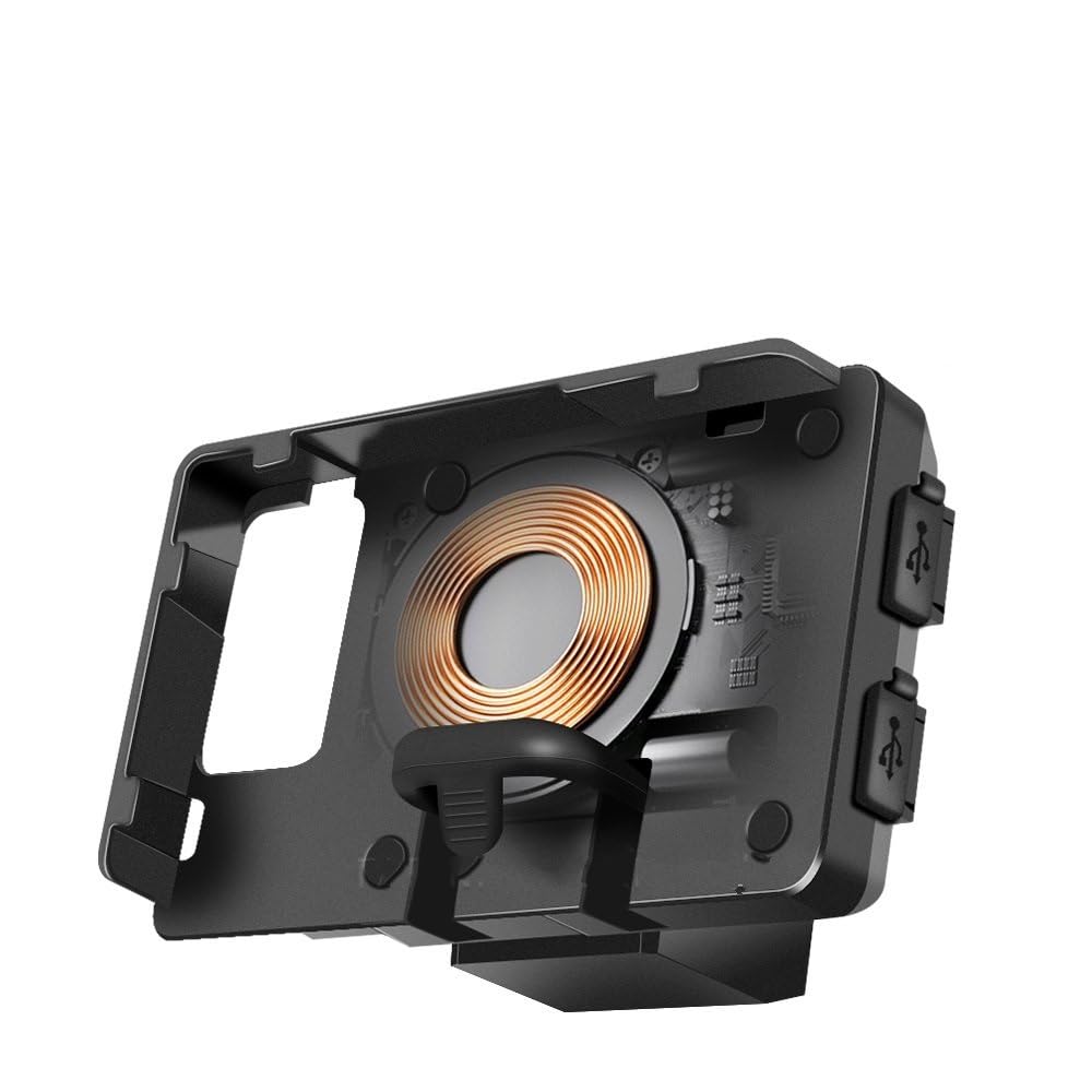 KLAUER Moto Staffa Telefono per B&MW R1200RT R1250RT R 1200 1250 RT 2014-2020 Moto USB Staffa di Navigazione Telefono Cellulare Supporto Wireless Staffa Navigazione (Color : USB)