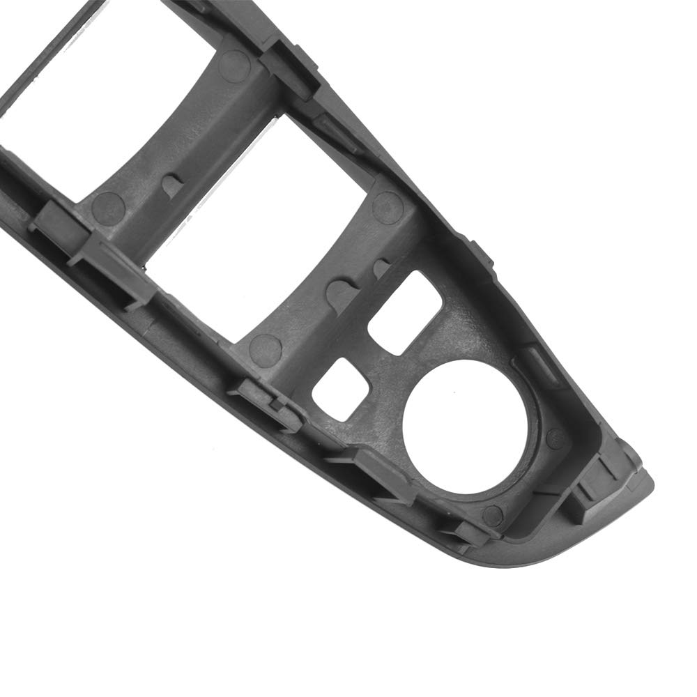 Manija lateral para B-MW Serie 5 F10 F11, kit de repuesto para manija interna de la puerta y apoyabrazos para B-MW 520 523 525 528 530 535 (negro)