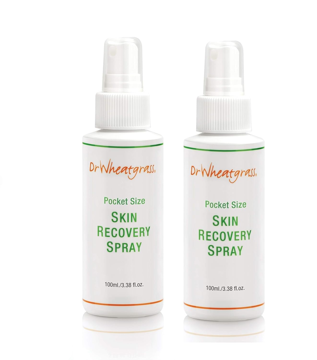 Dr Wheatgrass Skin Recovery Antioxidant Spray - All Skin Types - 100 ml (Pack of 2) - Natural - Spray - Healing & Protective for Skin Conditions