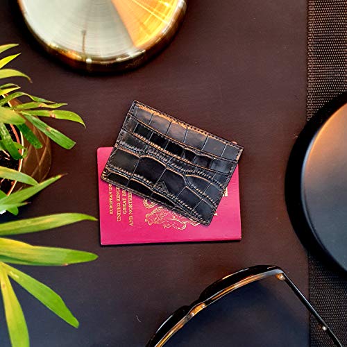 STEALTH Wallet - Minimalistische RFID-blokkerende Kaarthouder - Slanke Lederen Bank- en Creditcardhouders in… - Image 3