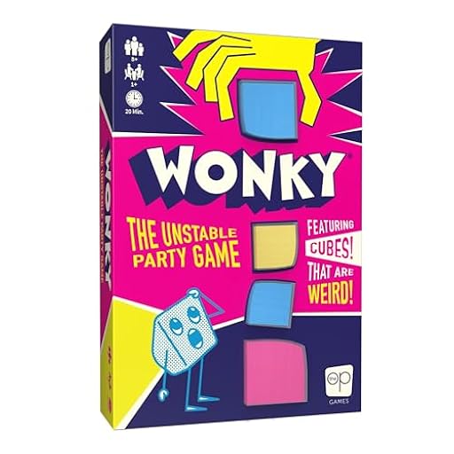 The OP Games | Wonky | The Unstable Party Game | Abstract Strategy and Dexterity Wooden Block Stacking Game| Tower Balancing Game | 1+ Players | Ages 8+ | English | Ya disponible en tu tienda friki favorita! En mundofriki.es!