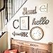 CHICVITA Hello Cutout Sign Made of Wood, Rustic Home Gallery Wall Decor