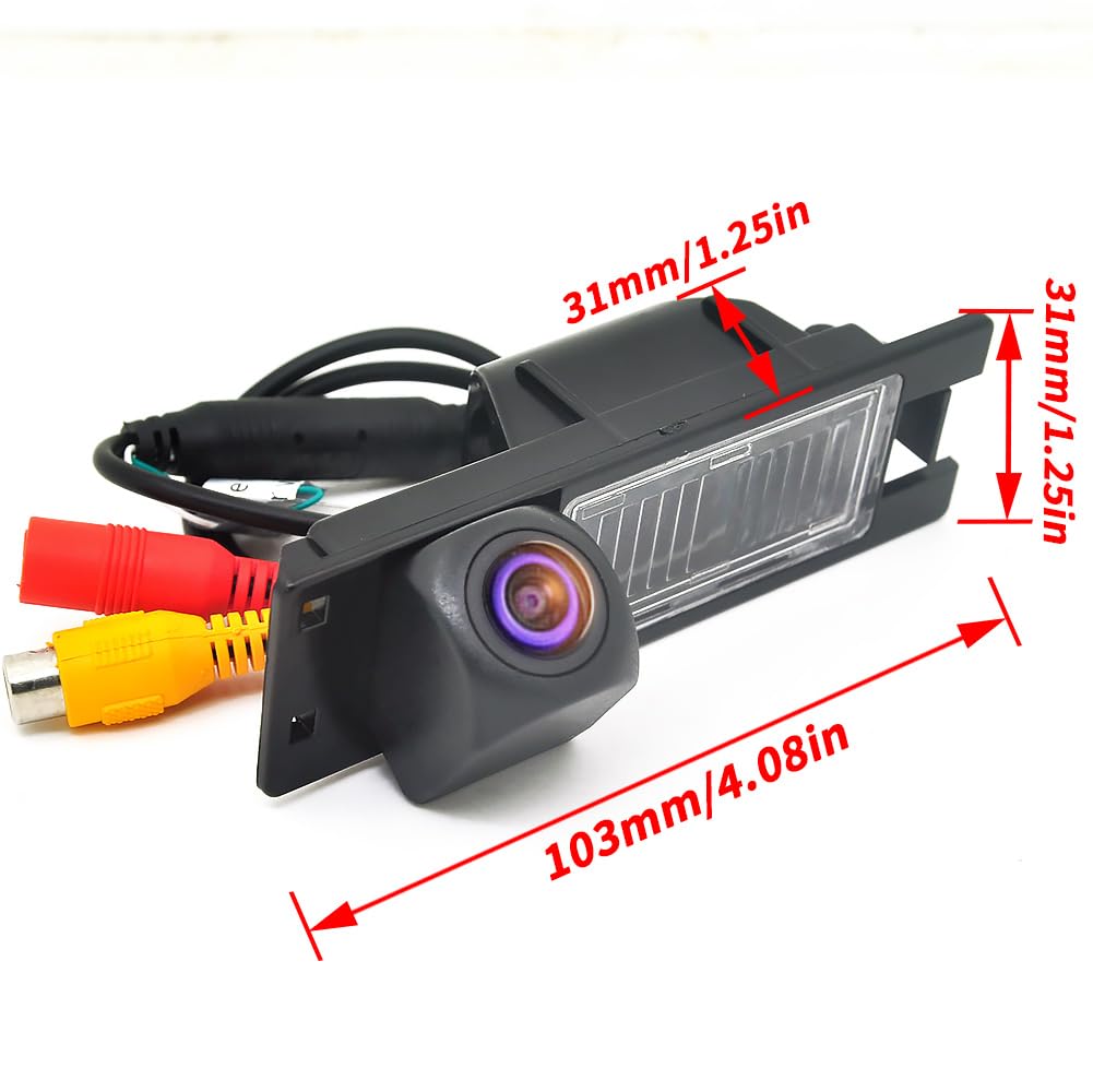 170 grados HD 1080P AHD ojo de pez especial vehículo cámara de visión trasera para Opel Astra H J Corsa Meriva Zafira Insignia Fiat Grande (CVBS-AHD)
