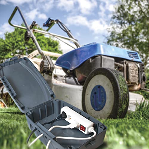 LogiLink LPS223 - wetterfeste Elektronik Box für den Aussenbereich (Outdoor) in grau mit Staub und Spritzwasserschutz (IP54), 32x21x11.5cm