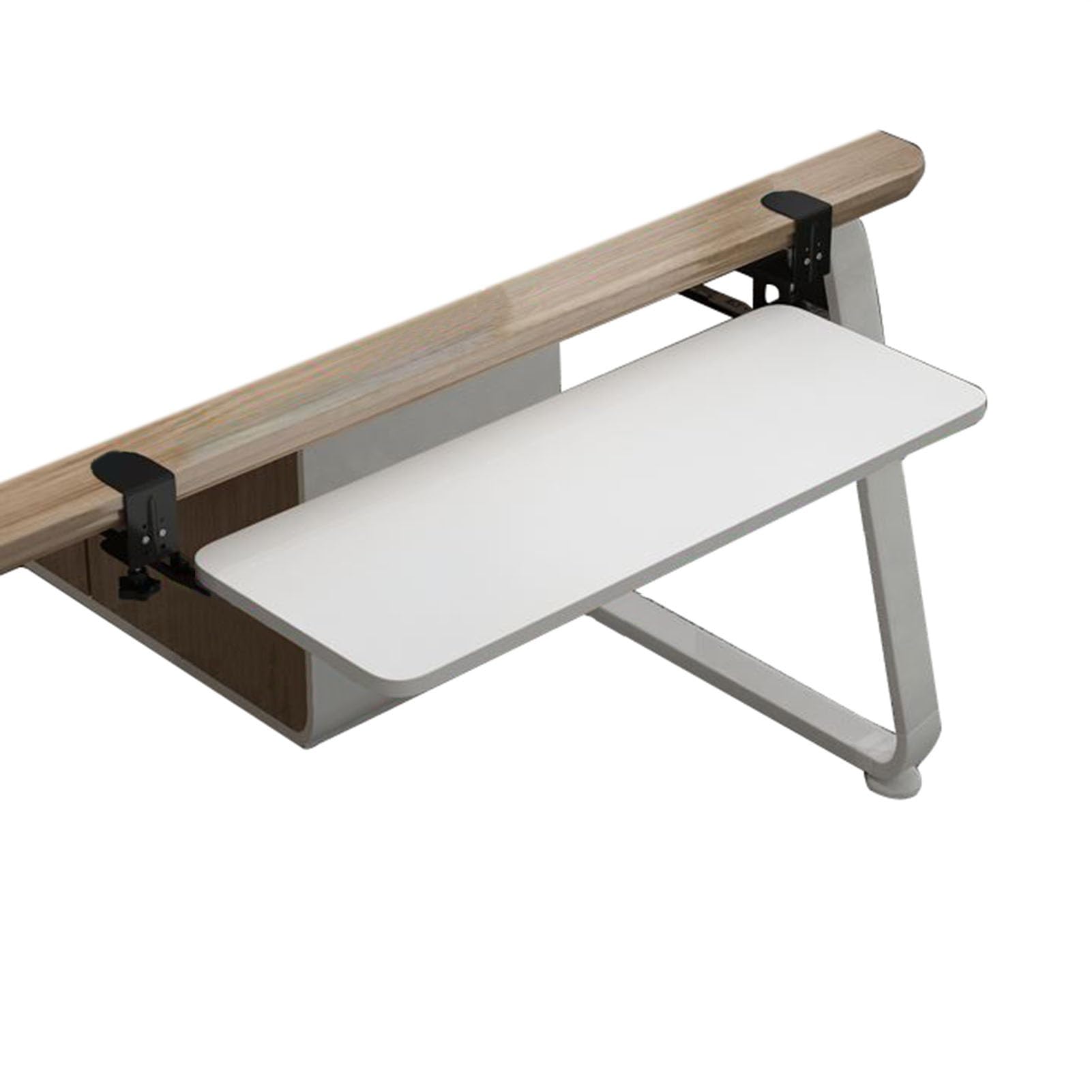 Plateau de clavier réglable sous le bureau pour écriture ergonomique