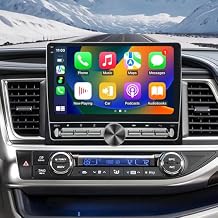 Car Radio for Toyota Highlander 2014 2015 2016 2017 2018 2019 Upgrade Stereo Radio Replacement Head Unit with CarPlay 10.1 inch Touch Screen Android Auto Bluetooth GPS WiFi Backup Camera