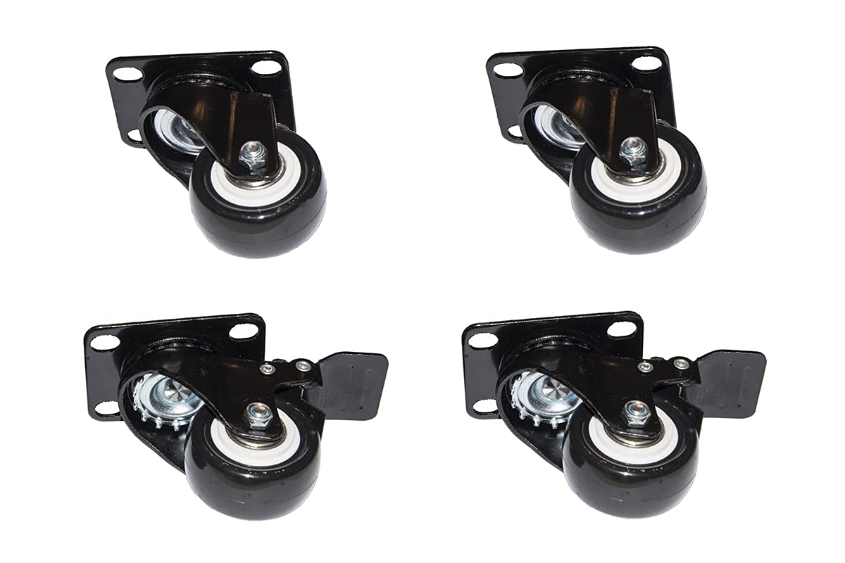 Link Lkcast Set 4 Ruote Per Armadi 19" Colore Nero - 4