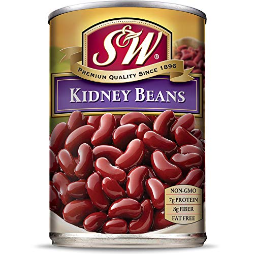 S & W Canned Kidney Beans (12 Pack), Vegan, Non-Gmo, Natural Gluten-Free Bean, Sourced And Packaged In The Usa, 15 Ounce Can #TOP6