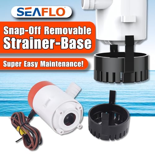 Image of SEAFLO 01 Series 500 GPH Bilge Pump - 12V, 3 /4 inch Outlet, Marine Submersible Pump with Anti-Airlock Protection, CE & Rohs Certified, 4-Year Warranty | Reliable for Boats and Marine Applications