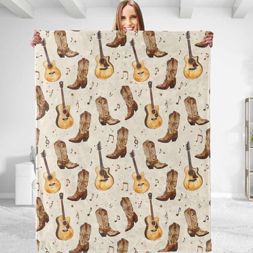 dhakalrlde Divertida manta de sombrero de vaquero, felpa, suave, cómoda, ligera, cálida, mullida, manta de franela para sofá, viajes, cama, oficina, al aire libre, para mujeres y hombres, 50 x 60